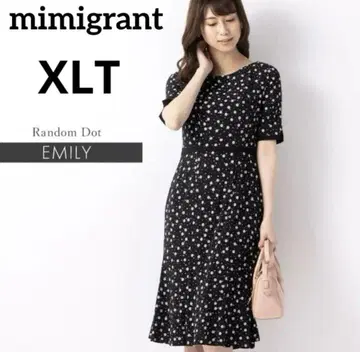 미미그랑 랜덤 도트 에밀리 원피스 블랙 XLT