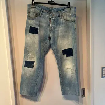 디스퀘어드 크롭 청바지