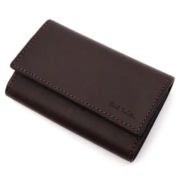 BPS630 미사용품 Paul Smith 가죽 키케이스 다크 브라운
