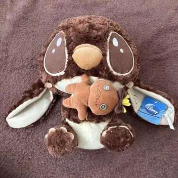 Disney 스티치 봉제 인형 브라운 헤이세이 레트로