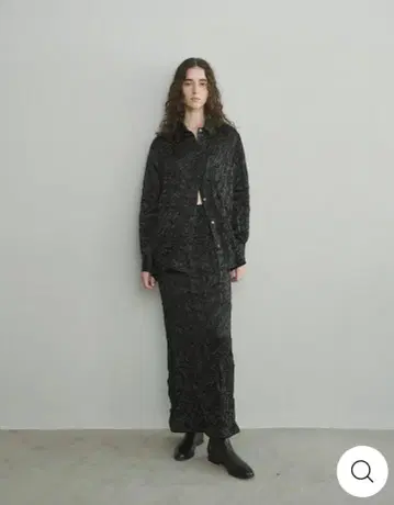 ENOF wrinkled ace long skirt 02