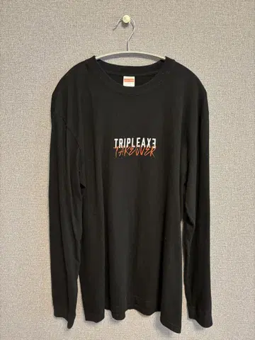 TRIPLE AXE XL 긴팔 티셔츠 블랙