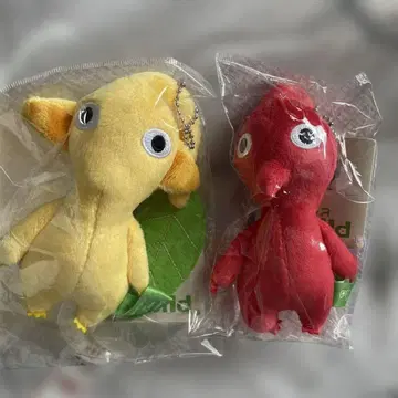 로손 한정판 피크민 봉제 인형 마스코트 노랑 피크민 잎 빨간색 피크민 꽃