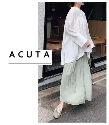 [ 일본제 ] ACUTA 액타 프론트 디자인 블라우스