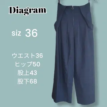 [ 하자품 ] Diagram 살로펫 와이드 팬츠 사이즈 36