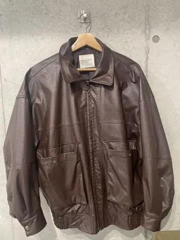 FREAK'S STORE 브라운 가죽 자켓