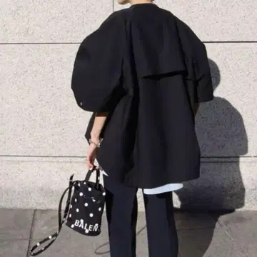 machatt 마차트 볼륨 슬리브 블루종 자켓 코트