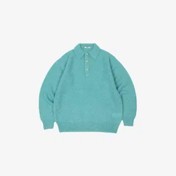 BRUSHED SUPER KID MOHAIR KNIT POLO