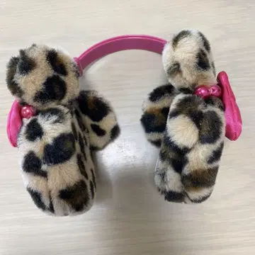 디즈니 미니 레오파드 무늬 귀도리