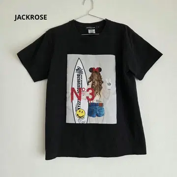 JACKROSE 미니 블랙 반팔 T셔츠 디즈니 M 사이즈 새상품급