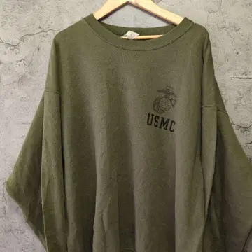 빈티지 USMC 로고 올리브 트레이닝복 XL 사이즈 USA