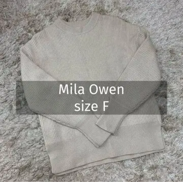 Mila Owen 니트 긴팔 스웨터 아이보리