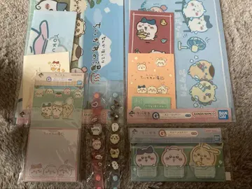 치이카와 (먼작귀) 제일복권 G 클리어 파일, 메모지, 러버 밴드, 엽서