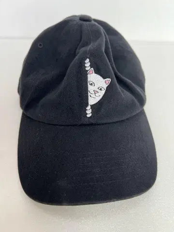 Ripndip 고양이 자수 블랙 캡
