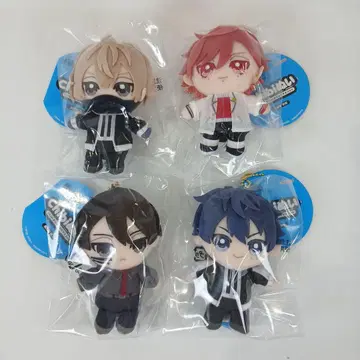 토겐안키 Chibi 봉제 인형 앉은 마스코트 키링 봉제 인형 4종 세트