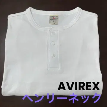 AVIREX U.S.A. 헨리넥 셔츠 X-Large 화이트