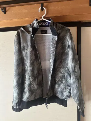 90s asics 나일론 자켓 L 그레이/블랙