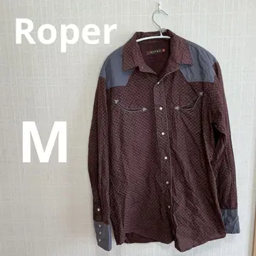 빈티지 Roper 로페르 웨스턴 셔츠 페이즐리 무늬