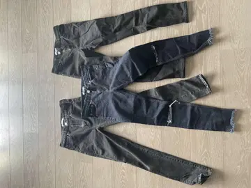 MOUSSY 데님 팬츠 3장 세트 스키니 데미지 가공
