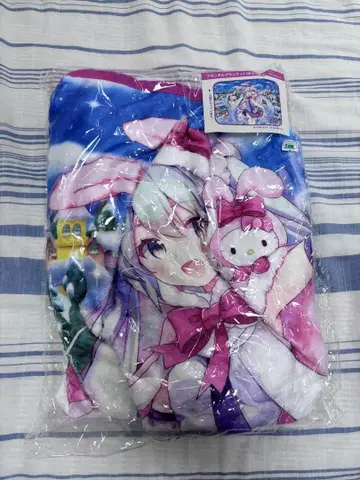 미개봉 새상품 SNOWMIKU x Hellokitty 하츠네 미쿠 담요
