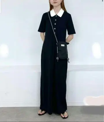 ADAM ET ROPE [WEB 한정판] 하프슬리브 폴로 셔츠 원피스