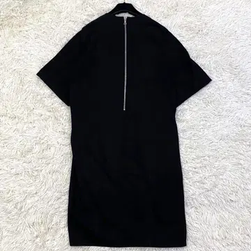 새상품급 Drawer 백지퍼 반팔 원피스 연중무휴 블랙 1