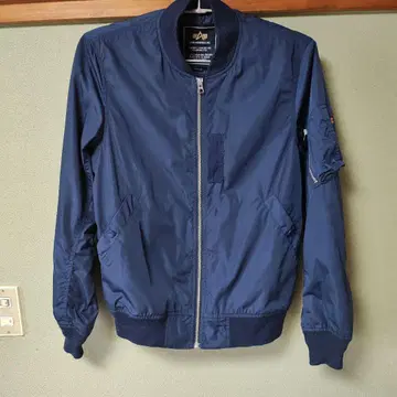 ALPHA INDUSTRIES MA-1 플라이트 자켓 네이비 M