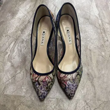 다이애나 꽃무늬 하이힐 펌프스 23cm