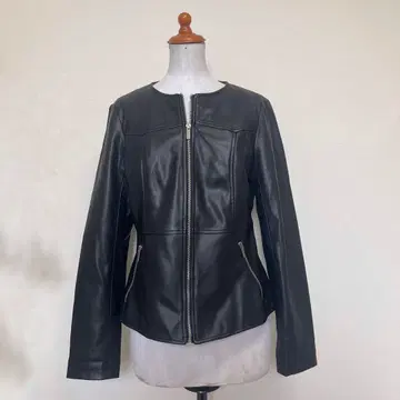 새상품급 ZARA 라이더 자켓 페플럼 L 싱글 라이더