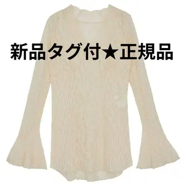 미개봉 새상품 ameri COMBINATION LACE TOP 아이보리