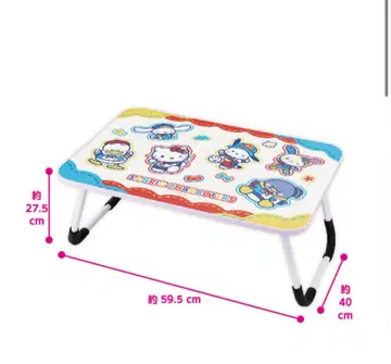 산리오 컬러풀 토이박스 접이식 테이블 쿠로미 접이식 테이블