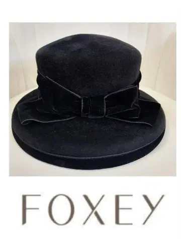 FOXEY 폭시 벨로아 리본 햇 모자