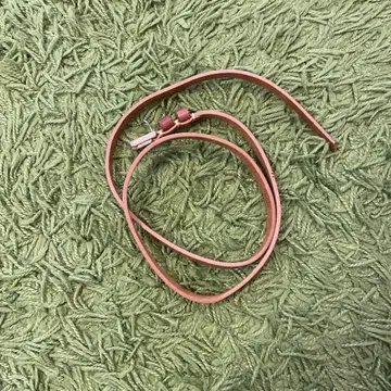 브라운 가죽 조정 가능 벨트