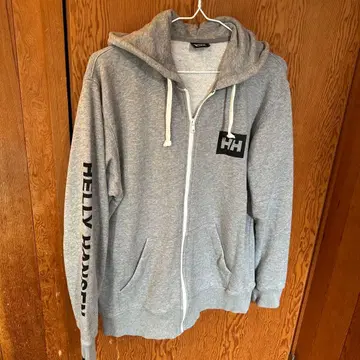 HELLY HANSEN 그레이 XL 집업 후드티