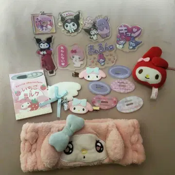 Sanrio 마이멜로디 쿠로미 캐릭터 굿즈 세트