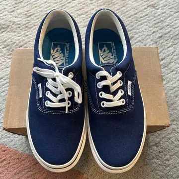 미사용 새상품 VANS 클래식 에라 era 블루 37