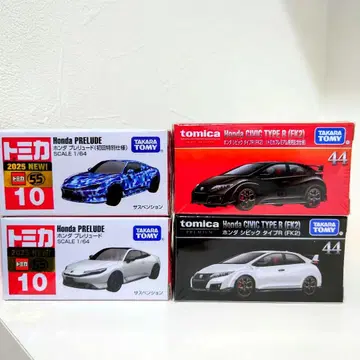 토미카 4대 세트 시빅 타입R 발매 기념 보통 프렐류드 초회 보통