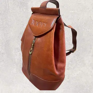 레어 JOOP! 브라운 가죽 백팩 정리용 백 숄더백