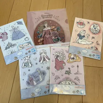 디즈니 프린세스 제일복권 클리어 파일 스티커 세트