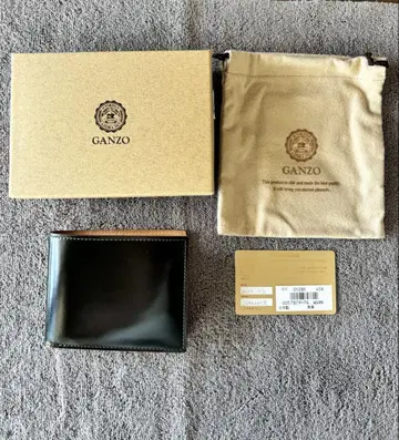 GANZO 간조 CORDOVAN (코도반) 동전 지갑 포함 접이식 지갑