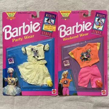 레어 Barbie Party Wear & Weekend 세트 디즈니