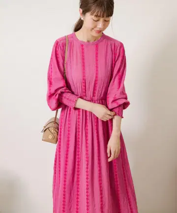 Sonny Label 레이스 스칼라 양류 개더 원피스