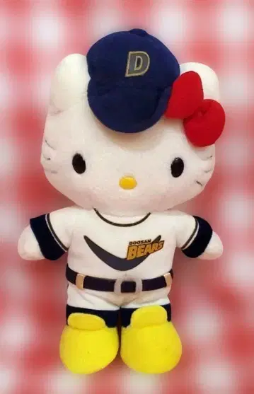 에이코 헬로키티 두산 베어스 한국 팀 봉제 인형