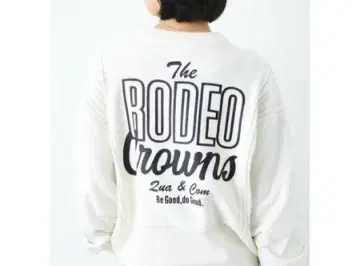 새상품 RODEO CROWNS 긴팔 니트 화이트