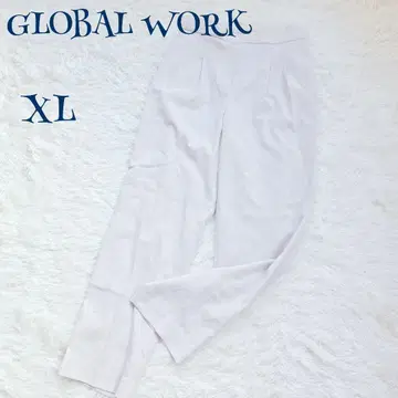 [글로벌 워크] 빅 사이즈 턱 허리 뒷부분 밴딩 이지 팬츠 XL