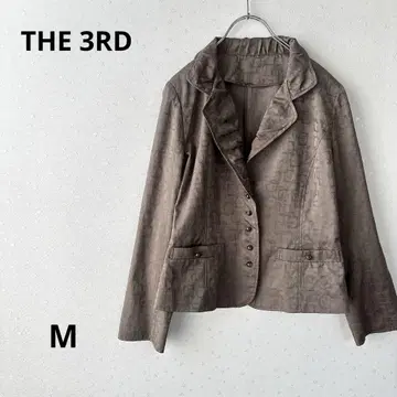 THE 3RD 테일러드 자켓 가을 옷 럭셔리 올 패턴 멋진 자켓 브라운