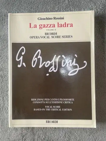 로시니 La gazza ladra 성악 스코어