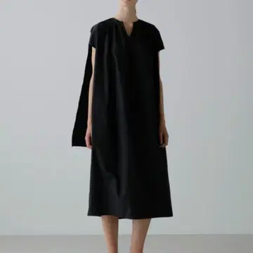 ADORE 실키 크로스 원피스 블랙 38