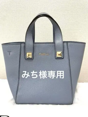 FURLA 그레이 가죽 토트백