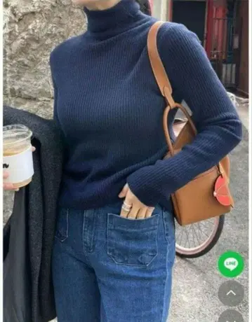 미사용 새상품 스토리나인 storynine 터틀넥 핑크